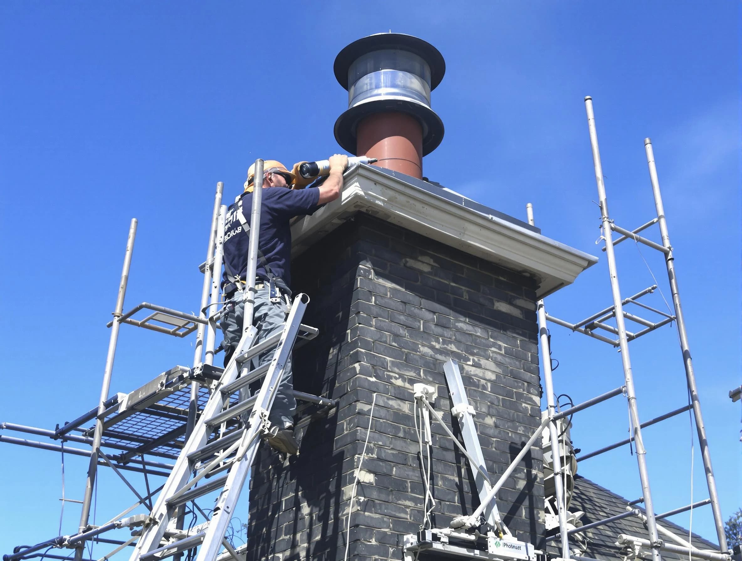 Sturdy chimney crown finished by Woodbridge Chimney Sweep in Woodbridge, NJ