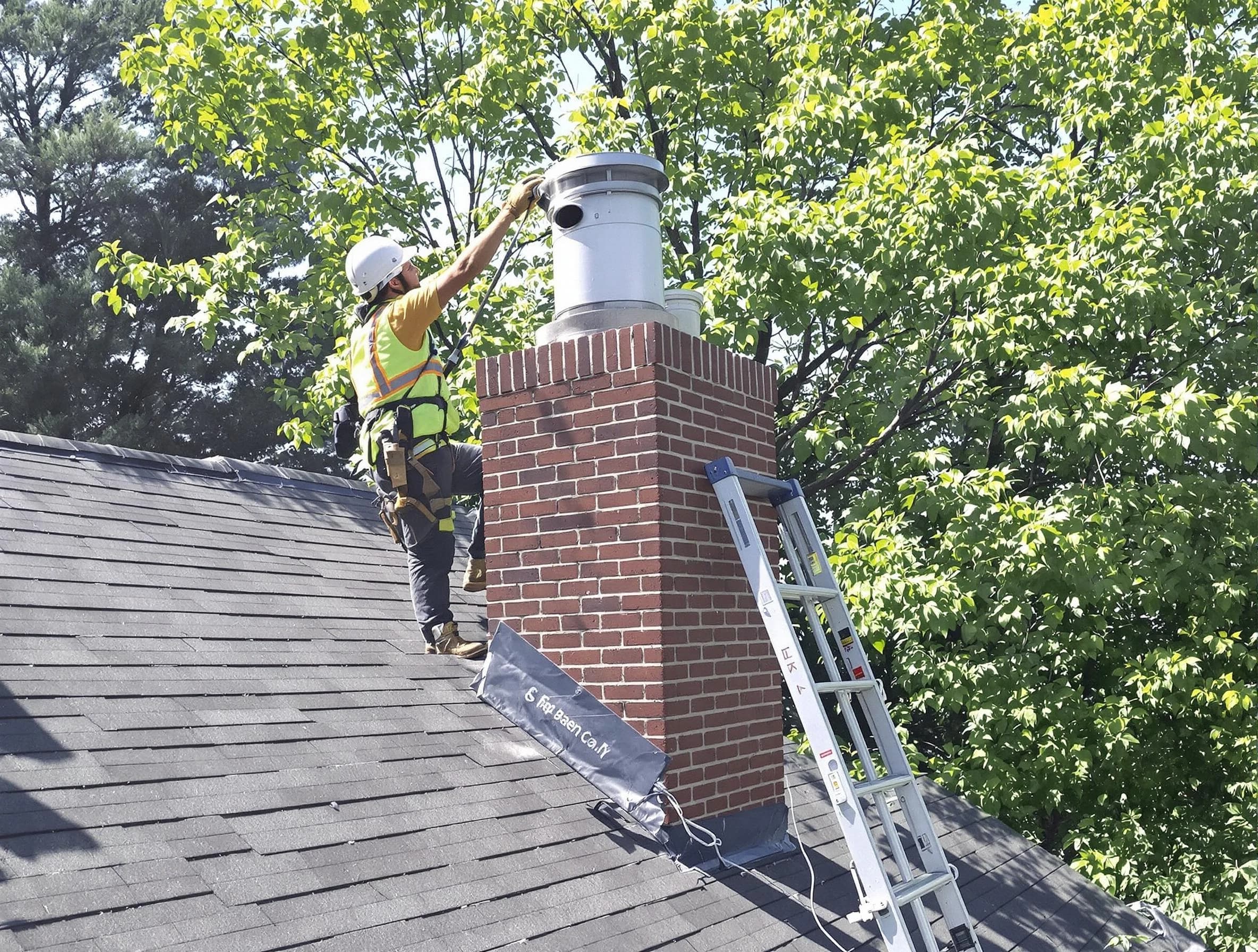 Chimney liner inspection by Woodbridge Chimney Sweep in Woodbridge, NJ