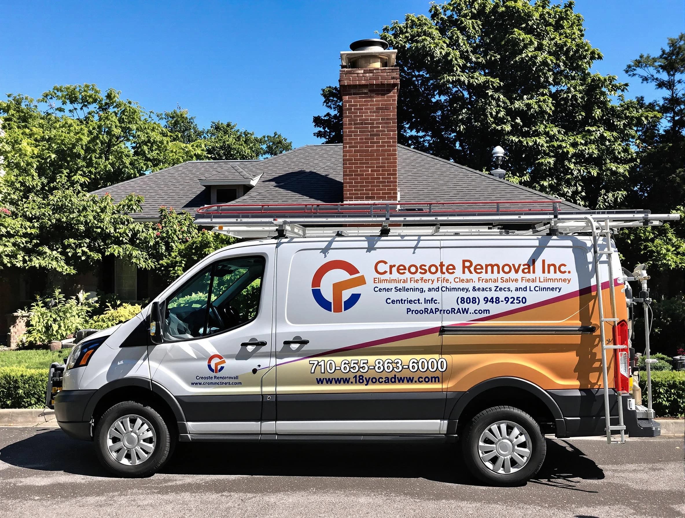 Woodbridge Chimney Sweep technician removing creosote safely in Woodbridge, NJ