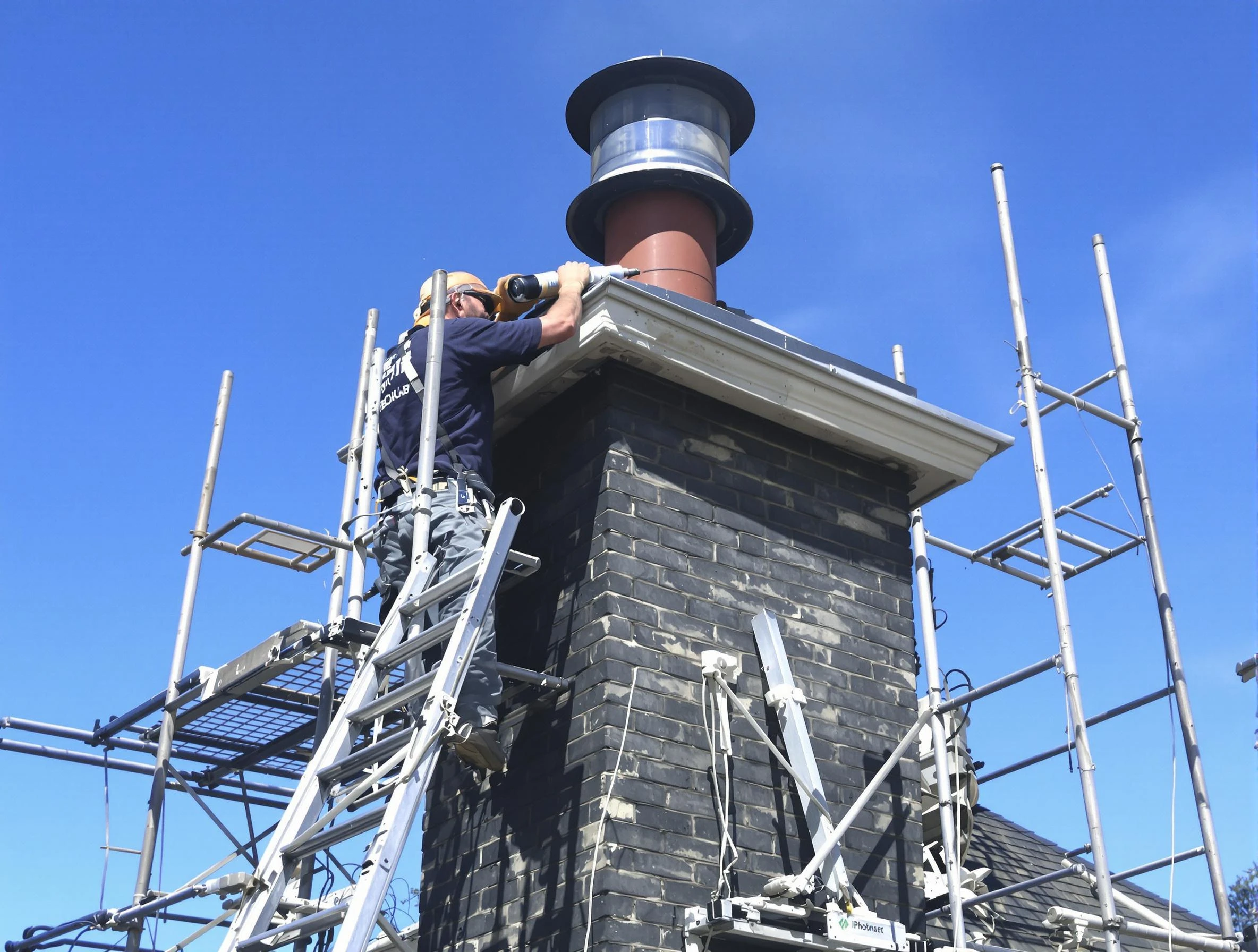 Sturdy chimney crown finished by Woodbridge Chimney Sweep in Woodbridge, NJ