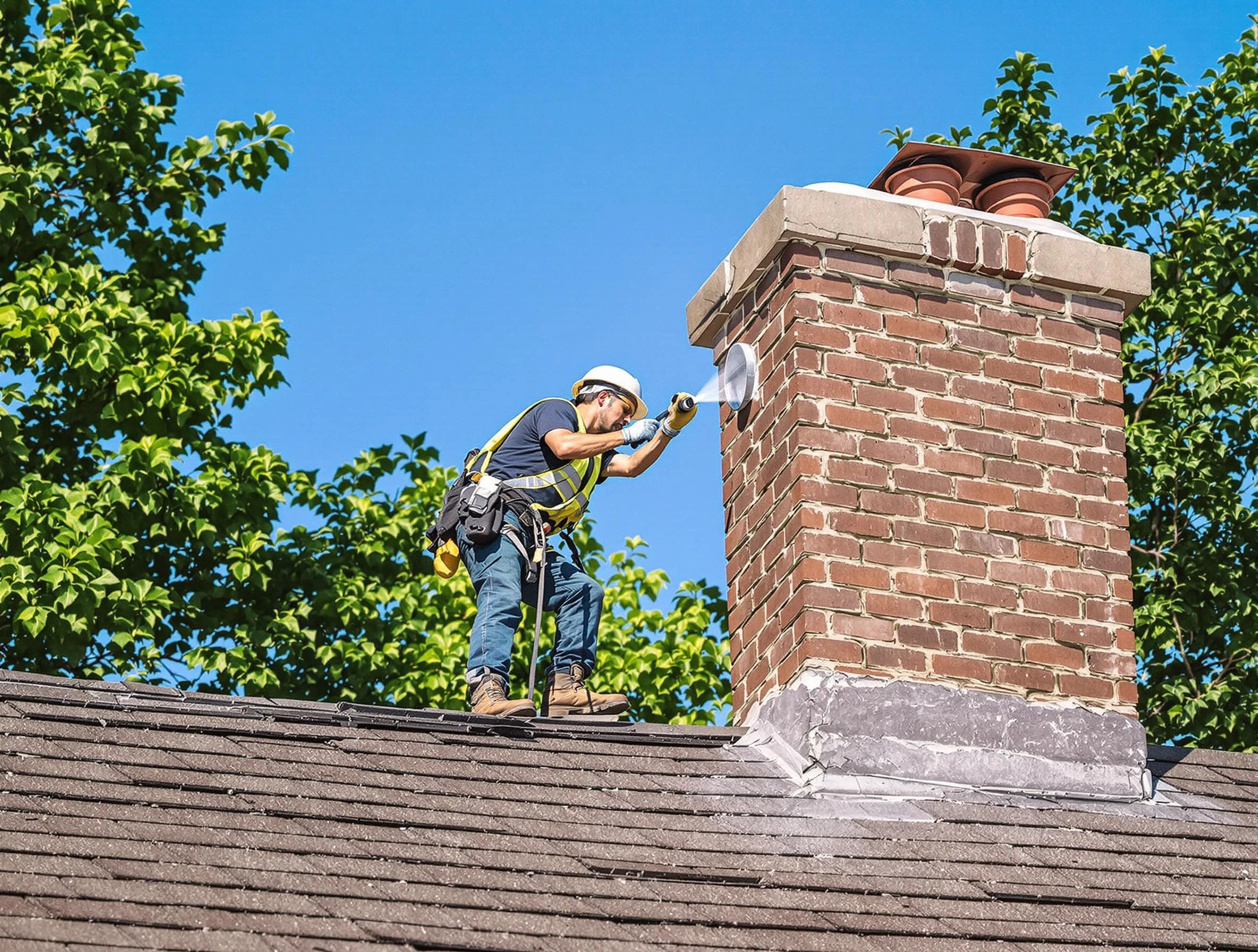 Woodbridge Chimney Sweep performing an inspection with advanced tools in Woodbridge, NJ